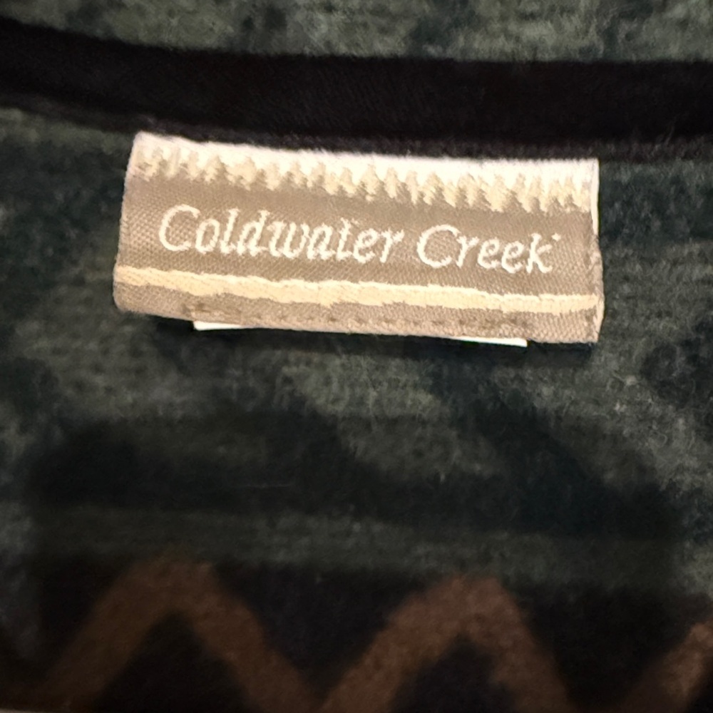 Coldwater Creek Vintage Aztec Cabin Blanket Jacket - Size Large - Picture 4 of 11
